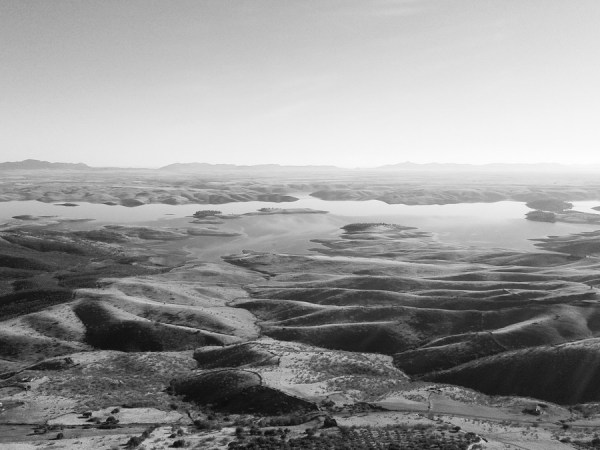 Embalse de La Serena desde el castillo de Puebla de Alcocer (badajoz) 2016-10-30