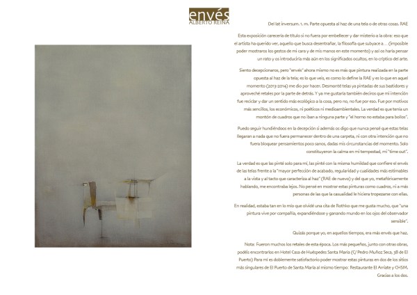 Alberto Reina Texto Envés